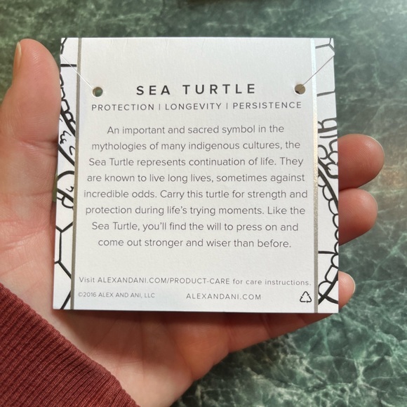 NIB Alex and Ani Charity Sea Turtle Silver Bangle - Picture 5 of 6